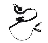 HYS 3.5mm Ascolta Solo Auricolare Dritto Spina Tattica Auricolare G Forma Morbido Gancio Orecchio per Ricetrasmettitori/Radio Spalla Speaker Microfono 3.5mm Jack Audio