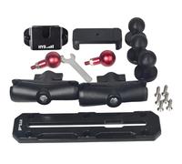 HYS 7,47" Supporti per binari per auto/camion/kayak/barche/muri/tavoli, 3 pezzi 1" sfera W/T-Bolt (YU03-1P-1A)