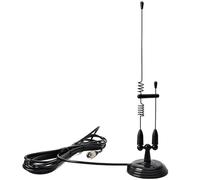 HYS Antenna per Radio Amatoriale 2 m / 70 cm VHF/UHF con Base Magnetica Robusta, Cavo RG-58 da 4 m con Connettore PL259 MS10