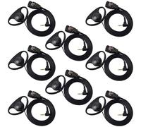 HYS Auricolare a forma di D da 2,5 mm con microfono per walkie talkie compatibile con radio bidirezionale Motorola Talkabout TLKR T6 T60 T82 T82 Extreme T92 (8)