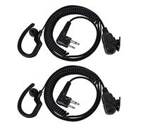 HYS Auricolare compatibile con Motorola, G-Shape, PTT con microfono, radio a 2 pin, dp1400 cp040 gp300 XT420 Walkie Talkie Headset per guardia del corpo della guardia di sicurezza (confezione da 2)
