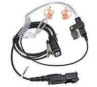 HYS Auricolare compatibile con Motorola Multi-Pin Radio DP2000 DP2400 DP2600 DP3441 DEP550 XPR3300 MTP3250 XiR P6600 Walkie Talkie, con microfono, tubo d'aria acustico nascosto (Tipo 2)