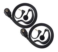 HYS Auricolare per radio in gomma morbida a forma di G, con attacco a forma di legge, per Motorola Walkie Talkie T200TP T260 T100 T100TP T402 T460 T465 T600 T605 T800 Talkabout Radio (confezione da 2)