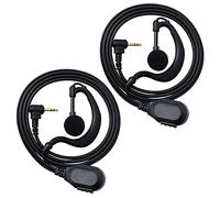 HYS Auricolare per walkie talkie da 2,5 mm con microfono a forma di G, compatibile con radio a 2 vie Motorola TLKR Talkabout T62, T80, XT180, T82 Extreme (confezione da 2)