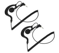 HYS Auricolari a forma di G da 2,5 mm, per Kenwood HYT Motorola da 2,5 mm, 2 pezzi