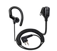 HYS Compatibile con auricolari Motorola, a forma di G, PTT con microfono, auricolare radio a 2 pin, dp1400 cp040 gp300 Hytera Walkie Talkie Headset per guardia del corpo