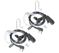 HYS Covert - Auricolari con tubo acustico PTT, per microfono e protezione del corpo, compatibili con Kenwood Baofeng BF-888S UV-5R Kenwood Walkie Talkie (2 pezzi)