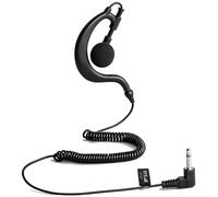 HYS Cuffia Auricolare 3,5 mm, Solo para escuchar, Gancio Auricolare compatible con radios bidireccionales como micrófono de mano (G-1)
