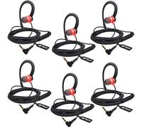 HYS Cuffia Auricolare per Microfono Altoparlante Jack 3.5mm, Compatibile per Motorola Yaesu Radio, Orecchio Sinistro o Destro (REDC-6)