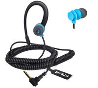 HYS Cuffia Auricolare per Microfono Altoparlante Jack 3.5mm, Compatibile per Motorola Yaesu Radio, Orecchio Sinistro o Destro (BLUEC-1)
