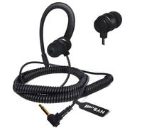 HYS Cuffia Auricolare per Microfono Altoparlante Jack 3.5mm, Compatibile per Motorola Yaesu Radio, Orecchio Sinistro o Destro (BLACKC-1)