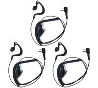 HYS Cuffie | Cuffie PTT a forma di G | 2 poli per radio | Compatibile con Midland G7 pro G8 G9 Pro M24 Plus M48 M99 G6 XT G7 XTR Alan HP450 (G08, 3)