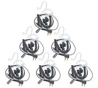 HYS Cuffie | Cuffie PTT a forma di G | 2 poli per radio | Compatibile con Midland G7 pro G8 G9 Pro M24 Plus M48 M99 G6 XT G7 XTR Alan HP450 (TB08, 6)