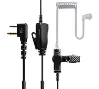 HYS Cuffie | Cuffie PTT a forma di G | 2 poli per radio | Compatibile con Midland G7 pro G8 G9 Pro M24 Plus M48 M99 G6 XT G7 XTR Alan HP450 (TB08, 1)