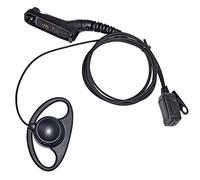 HYS D-Style - Auricolare per walkie talkie con PTT, 1 cavo, radio bidirezionale, microfono in linea, per Motorola/MotoTurbo XPR 7550e, XPR6350, XPR6550, XPR7550, APX 4000, 6000, 7000, radio a 2 vie