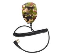 HYS Microfono altoparlante a spalla a 2 pin con jack audio da 3,5 mm, microfono per altoparlante radio portatile BF-F8HP UV-5R BF-888s Kenwood RT21 RT22 RT68 RT5R RT86 RT85 RT27 RT81 radio microfono