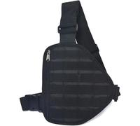 HYS Pettorina con Molle, gilet tattico portatile, tasca sul petto, compatibile con sport all'aria aperta, escursionismo, campeggio, alpinismo, trekking