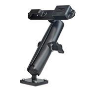 HYS Supporto adesivo per walkie talkie per camion e auto, con clip per cintura per microfono, presa sicura, resistente supporto per tablet, robusto supporto radio a 2 vie per veicoli commerciali,