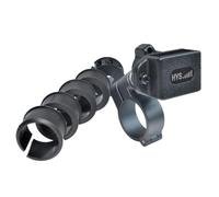 HYS Supporto bidirezionale per walkie talkie, clip per manubrio per biciclette e motociclette, morsetto radio portatile compatibile con Motorola Cobra Midland Icom (Z-4)