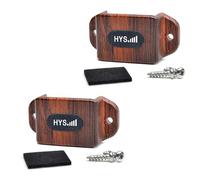 HYS Supporto radio in auto, compatibile con Motorola Baofeng Yaesu Midland, ogni walkie talkie con clip posteriore (2 pezzi, marrone)