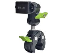 HYS Supporto regolabile per walkie talkie per bicicletta, moto, auto, camion, compatibile con radio a 2 vie Motorola Tlkr Baofeng UV5R Kenwood Midland