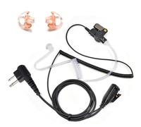 HYS Surveillance - Auricolare a 1 filo con tubo acustico con punta per auricolari e auricolari in silicone medio per radio Walkie Talkie CP200 PR400 RDM2070D CLS RDX RDU e Motorola 2-PIN