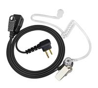 HYS Walkie Talkie Cuffie Auricolari con tubo d'aria nascosto, PTT con microfono, cuffie di sicurezza compatibili con Motorola CP040 DP1400 GP300 radio (TB03M-1)