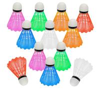 Hysagtek 12 Pezzi Volani da Badminton Palline da Badminton in Plastica Colorate Badminton Shuttlecock Portatili Volani Sport Accessori per Sport Indoor Outdoor