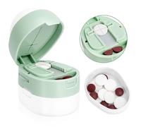 Hysagtek Divisore per tablet - Taglierina regolabile per tutti i tablet, divisore multifunzionale per pillole può essere utilizzato in 2 o 4 pezzi, taglia pillole ideale per viaggi, ufficio e uso