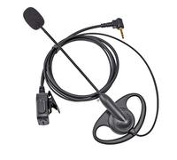 HYSHIKRA Auricolare a forma di D con microfono compatibile con Motorola Talkabout TLKR-T60 T80 T82 T-92 H2O T80 Walkie Talkie, cuffie a conchiglia D con microfono