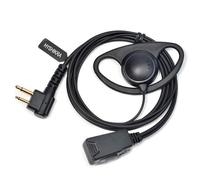 HYSHIKRA Auricolare compatibile per Motorola DP1400 CP040 GP300 GP88 Walkie Talkie Radio, Auricolare con Microfono e PTT per la Protezione del Corpo (Forma D, 1)