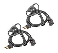 HYSHIKRA Auricolare walkie Talkie con Auricolare di Tipo D a 2 Pin Push to Talk Compatibile con Radio a 2 Vie Motorola CP88 CP040 CP100 CP110 (2 pezzi)