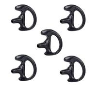 HYSHIKRA Auricolari morbidi di ricambio per walkie talkie, kit audio con tubo a spirale, 5 per sinistra o destra (Nero, medio destra)