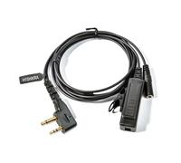 HYSHIKRA Cavo adattatore audio radio universale a 2 vie da 3,5 femmina a 2 pin con PTT compatibile con Midland G7 Pro G8 G9 Pro M24 M24 Plus M48 M99 G6 XT G7 XTR