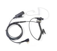 HYSHIKRA Cavo adattatore audio radio universale a 2 vie da 3,5 femmina a multi-pin con PTT 3,5 mm Jack Headset Compatibile con Motorola CP040 DP1400 GP68 GP88 GP300 XT420 XT460 (tubo trasparente)