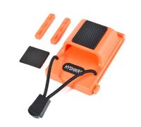 HYSHIKRA Clip da cintura bidirezionale per walkie talkie accessori per cintura, per radio palmare/altoparlante microfono/altoparlante radio mobile, compatibile con Baofeng Motorola Quansheng (orange)