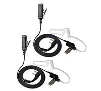 HYSHIKRA Covert Tubo Acustico Auricolare 2 Pin PTT Mic Auricolare Compatibile per Baofeng UV-5R UV-5RA 888S Kenwood PUXING 2 Way Radio (2 pezzi)