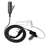 HYSHIKRA Covert Tubo Acustico Auricolare 2 Pin PTT Mic Auricolare Compatibile per Baofeng UV-5R UV-5RA 888S Kenwood PUXING 2 Way Radio (1 pezzo)