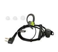 HYSHIKRA Cuffia walkie talkie a 2 pin con microfono e PTT | compatibile con Midland G6 G7 / PRO G8 G9 / PRO G12 GXT250 GXT550 GXT650 LXT80