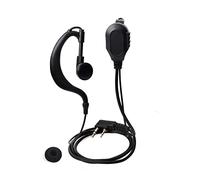 HYSHIKRA Cuffie radio bidirezionali a forma di G con microfono Cuffie a forma di G a sospensione Compatibile con Baofeng UV-5R BF-888S Kenwood Walkie Talkie (1 pezzo)