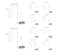 HYSHIKRA Sostituzione Covert Acoustic Air Coil Audio Tube Compatibile con Retevis Motorola Kenwood Baofeng Walkie Talkie, con Clip, Auricolare di Sicurezza (10 pezzi, Trasparente)