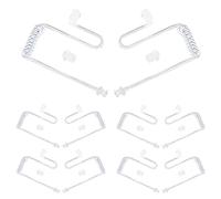 HYSHIKRA Sostituzione Covert Acoustic Air Tube con tappi per le orecchie compatibile per Motorola Kenwood Baofeng Walkie Talkie FBI Security Earpiece Headset (10 pezzi, Trasparente)