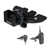 HYSHIKRA Supporto per walkie-talkie da auto, rotazione a 360°, 3 in 1, per radio palmare/altoparlanti/altoparlante radio mobile, compatibile con Baofeng Motorola Quansheng