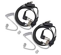 HYSHIKRA Walkie Talkie Auricolare compatibile con Motorola CP88 CP040 GP300 CLS1110 XTN Series Radio, tubo acustico nascosto, cuffie di sicurezza (2 pezzi)