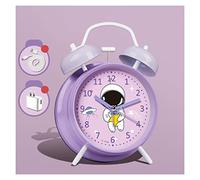 HYSJDMNC Dressa di Sveglia per la Sonno Pesanti Adulti per Bambini camere da Letto per Bambini Non ticchettio Rumoroso Allarme cronometro Digitale di retroilluminazione (Colore: Viola) YYuan