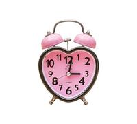 HYSJDMNC Orologi da Tavolo Anche Doppio COLPICA No TWING Clock CLOCCA TEGNO con BAGNA NOTTO per Giorni CAMERE CAMERE (Rosa) Orologio in Piedi YYuan