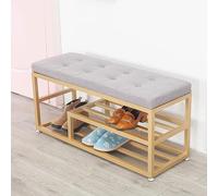 HYSJDMNC Sgabello ottomano moderno imbottito imbottito con scarpa da scarpe da scarpe da scarpe organizzatore panca per la camera da letto in un salotto colavoro colaio 100x35x45cm (39x14x18 pollice)