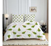 HYSNKSM Copripiumino Una Piazza e Mezza Verde Set Di Biancheria Da Letto Decorazioni per la casa Con Cerniera Parure Copripiumino Microfibra No Stiro Copripiumini 200x200 e 2 Federe 50x80 cm d86