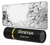 Hystar Tappetino per mouse da gioco esteso | spessore 5 mm, superficie impermeabile, tessuto in poliestere liscio e base in gomma naturale | Mythic Pegasus (XXL 91,4 x 40,6 cm)
