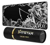Hystar Tappetino per mouse da gioco esteso | XXL 91,4 x 40,6 cm | Spessore 5 mm, superficie impermeabile, tessuto in poliestere liscio e base in gomma naturale | Death